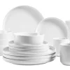 Geschirrsets|Die moderne Hausfrau Kombiservice, Steinzeug ALENIA Weiß