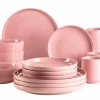 Geschirrsets|Die moderne Hausfrau Kombiservice, Steinzeug ALENIA Rosa