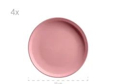 Geschirrsets|Die moderne Hausfrau Kombiservice, Steinzeug ALENIA Rosa