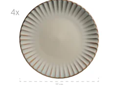 Geschirrsets|Die moderne Hausfrau Kombiservice, Steinzeug Confino Beige