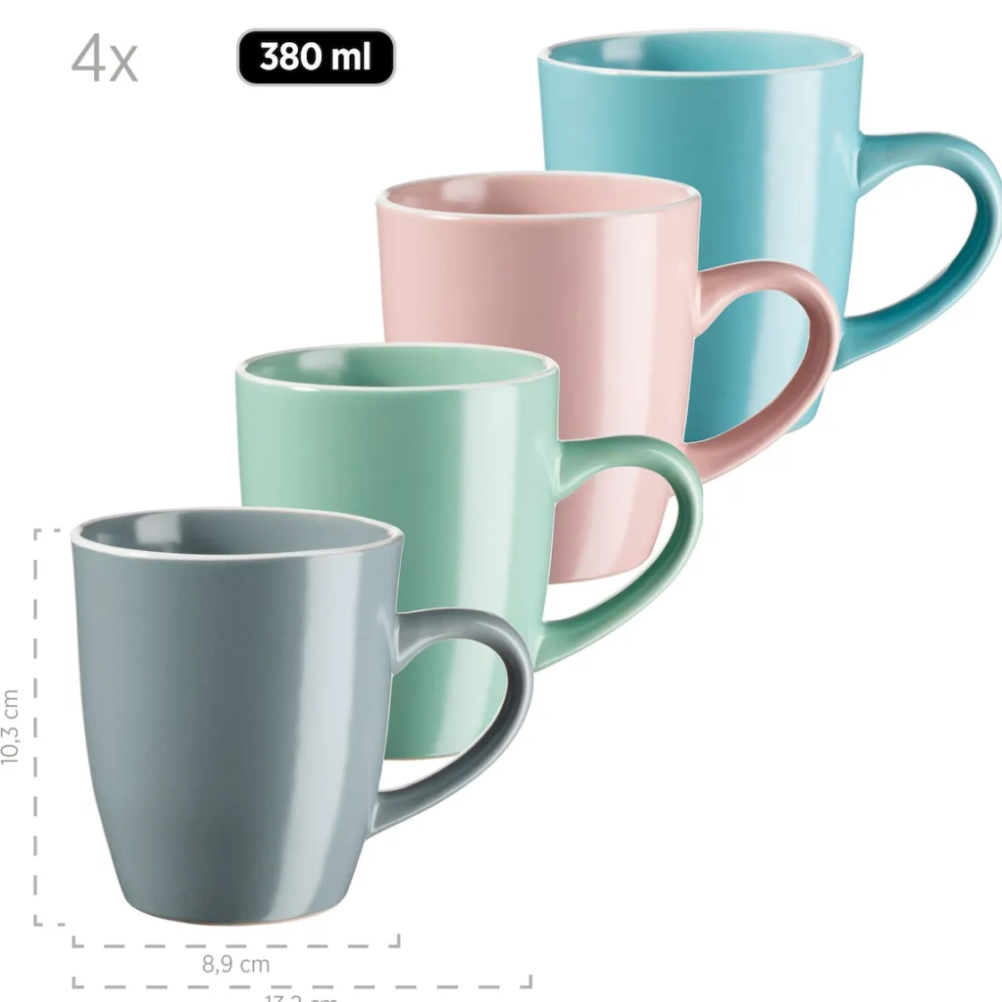 Geschirrsets|Die moderne Hausfrau Kombiservice, Steinzeug ELISSA II