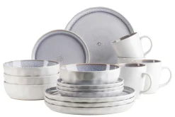 Geschirrsets|Die moderne Hausfrau Kombiservice, Steinzeug Elea Flieder