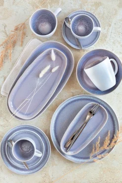 Geschirrsets|Die moderne Hausfrau Kombiservice, Steinzeug Elea Flieder