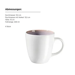 Geschirrsets|Die moderne Hausfrau Kombiservice, Steinzeug Elea Flieder