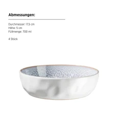 Geschirrsets|Die moderne Hausfrau Kombiservice, Steinzeug Elea Flieder