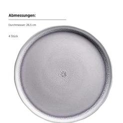 Geschirrsets|Die moderne Hausfrau Kombiservice, Steinzeug Elea Flieder