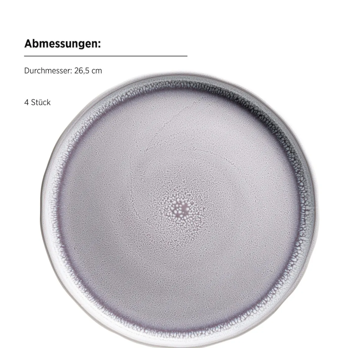 Geschirrsets|Die moderne Hausfrau Kombiservice, Steinzeug Elea Flieder