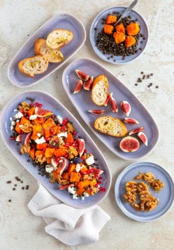 Geschirrsets|Die moderne Hausfrau Kombiservice, Steinzeug Elea Flieder