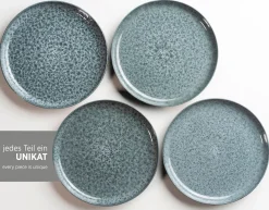 Geschirrsets|Die moderne Hausfrau Kombiservice, Steinzeug Filippa Grün