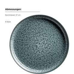 Geschirrsets|Die moderne Hausfrau Kombiservice, Steinzeug Filippa Grün