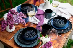 Geschirrsets|Die moderne Hausfrau Kombiservice, Steinzeug Filippa Grün