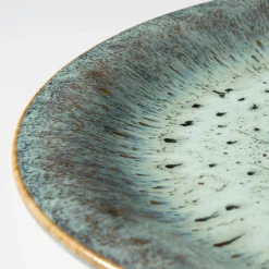 Geschirrsets|Die moderne Hausfrau Kombiservice, Steinzeug Flussufer blau, grün, braun