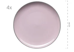 Geschirrsets|Die moderne Hausfrau Kombiservice, Steinzeug Maila Rosa / Grau / Blau / Grün