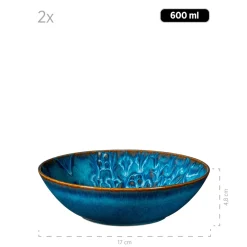 Geschirrsets|Die moderne Hausfrau Kombiservice, Steinzeug Trad. Tiles Blau