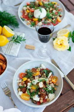 Geschirrsets|Die moderne Hausfrau Kombiservice, Steinzeug Trad. Tiles Weiß