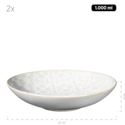 Geschirrsets|Die moderne Hausfrau Kombiservice, Steinzeug Trad. Tiles Weiß