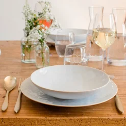 Geschirrsets|Die moderne Hausfrau Kombiservice, Steinzeug Trad. Tiles Weiß