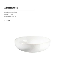 Geschirrsets|Die moderne Hausfrau Kombiservice, Steinzeug Unico Weiß