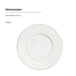 Geschirrsets|Die moderne Hausfrau Kombiservice, Steinzeug Unico Weiß