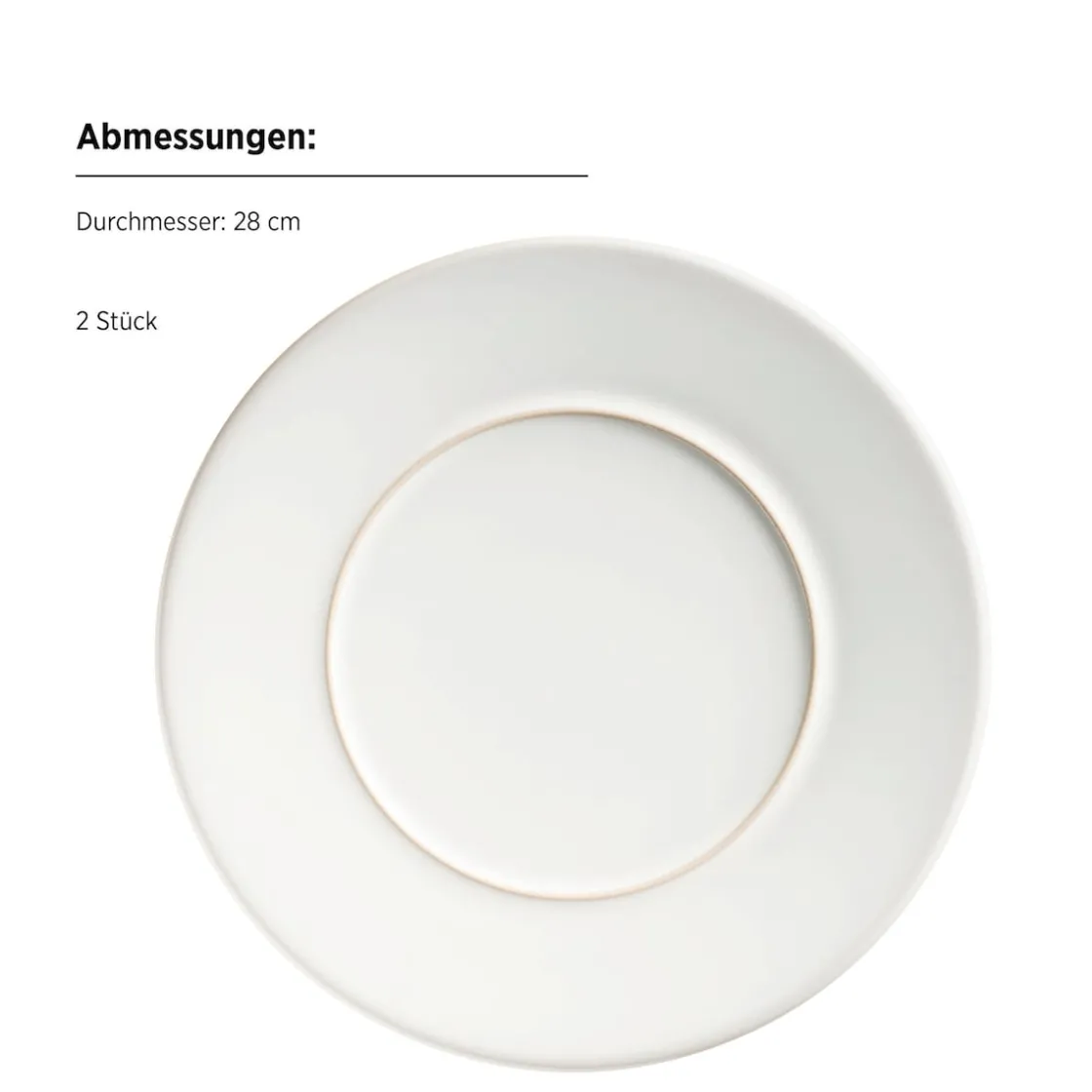 Geschirrsets|Die moderne Hausfrau Kombiservice, Steinzeug Unico Weiß