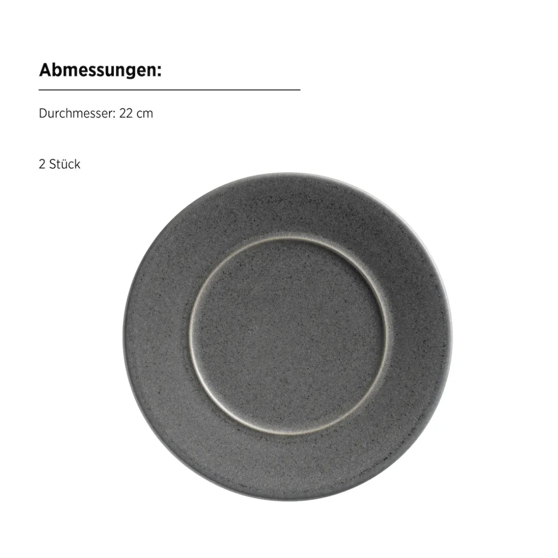 Geschirrsets|Die moderne Hausfrau Kombiservice, Steinzeug Unico Grau