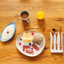 Geschirrsets|Die moderne Hausfrau Kombiservice, Steinzeut LA SINFONIA Beige