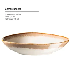 Geschirrsets|Die moderne Hausfrau Kombiservice, Steinzeut LA SINFONIA Beige