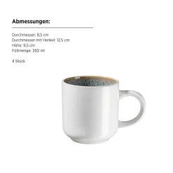 Geschirrsets|Die moderne Hausfrau Kombiset, Steinzeug Malea Grün