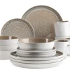 Geschirrsets|Die moderne Hausfrau Kombiset, Steinzeug Malea Beige