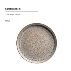 Geschirrsets|Die moderne Hausfrau Kombiset, Steinzeug Malea Beige