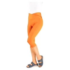 Hosen & Leggings|Die moderne Hausfrau Komfort-Capri-Leggings "Leonie" orange