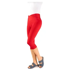 Hosen & Leggings|Die moderne Hausfrau Komfort-Capri-Leggings "Leonie" rot