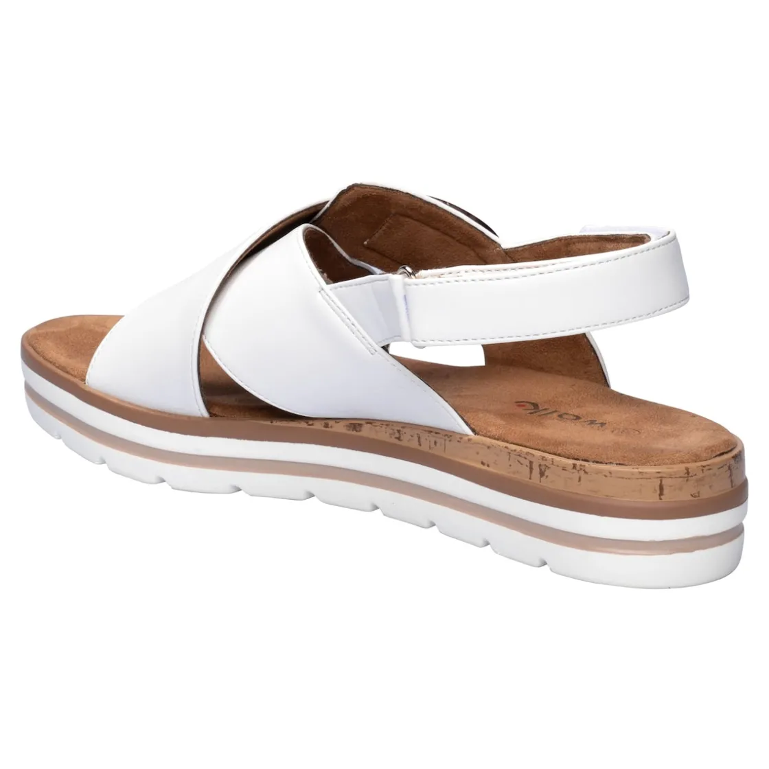 Sandalen|Die moderne Hausfrau Komfort-Fashionsandale „Franka“ weiß