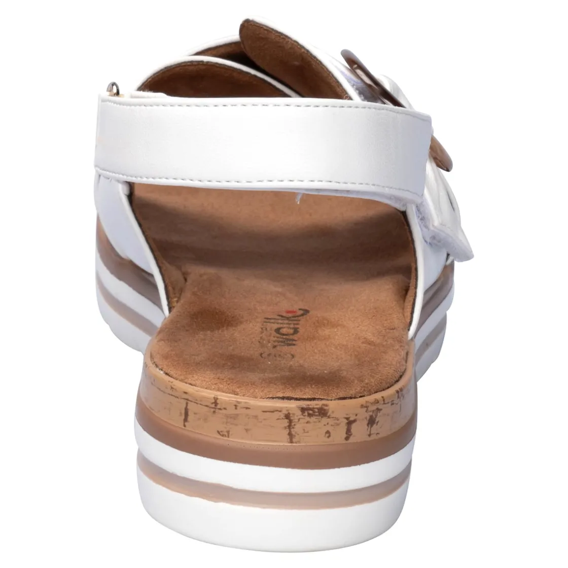 Sandalen|Die moderne Hausfrau Komfort-Fashionsandale „Franka“ weiß