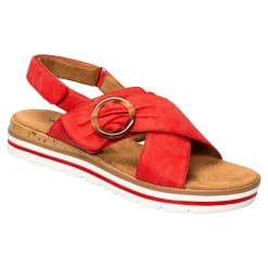 Sandalen|Die moderne Hausfrau Komfort-Fashionsandale ­„Franka“ rot