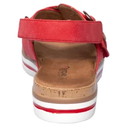 Sandalen|Die moderne Hausfrau Komfort-Fashionsandale ­„Franka“ rot