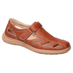 Sandalen|Die moderne Hausfrau Komfort-Herrensandale "Helmut" cognac