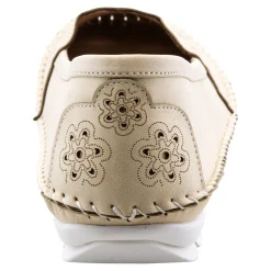 Slipper & Mokassins|Die moderne Hausfrau Komfort-Mokassin „Paradies“ beige