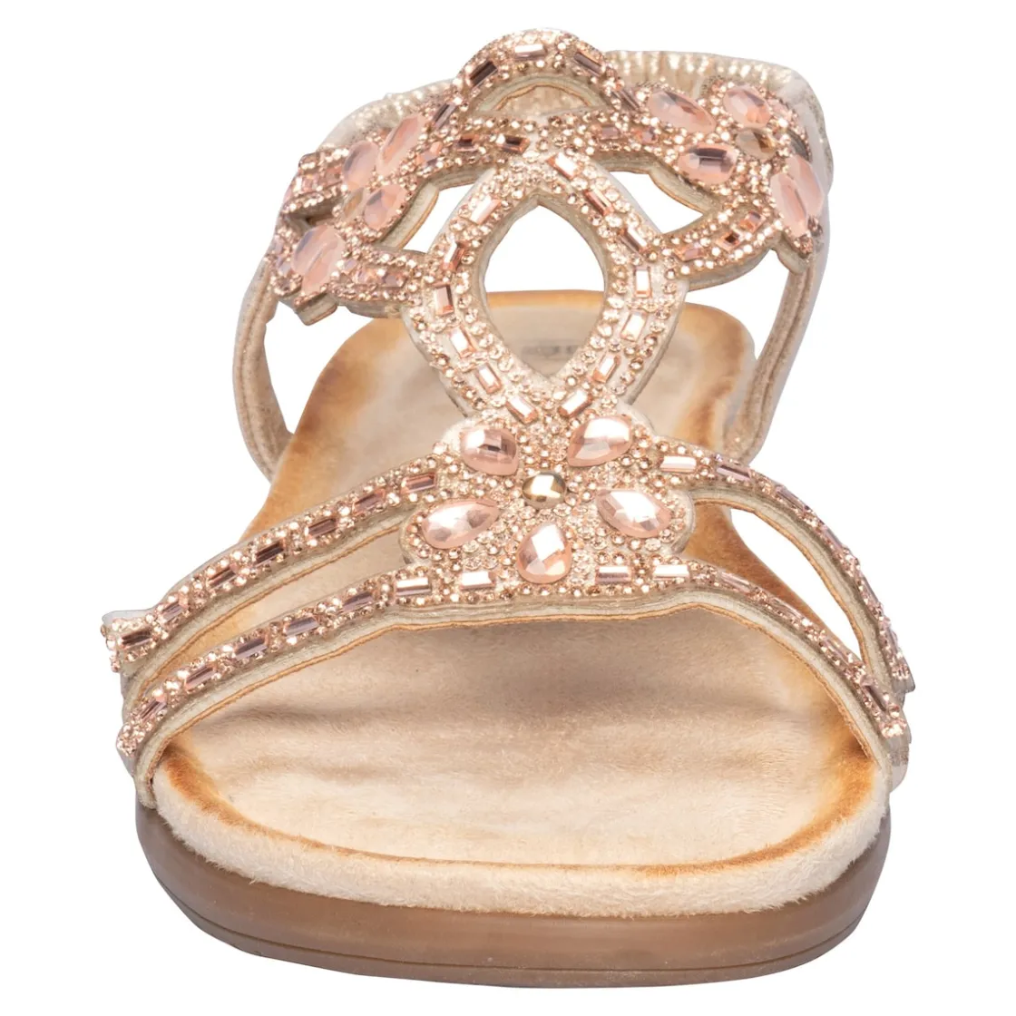 Sandalen|Die moderne Hausfrau Komfort-Sandale "Elegant" rosegold