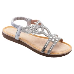 Sandalen|Die moderne Hausfrau Komfort-Sandale "Elegant" silber
