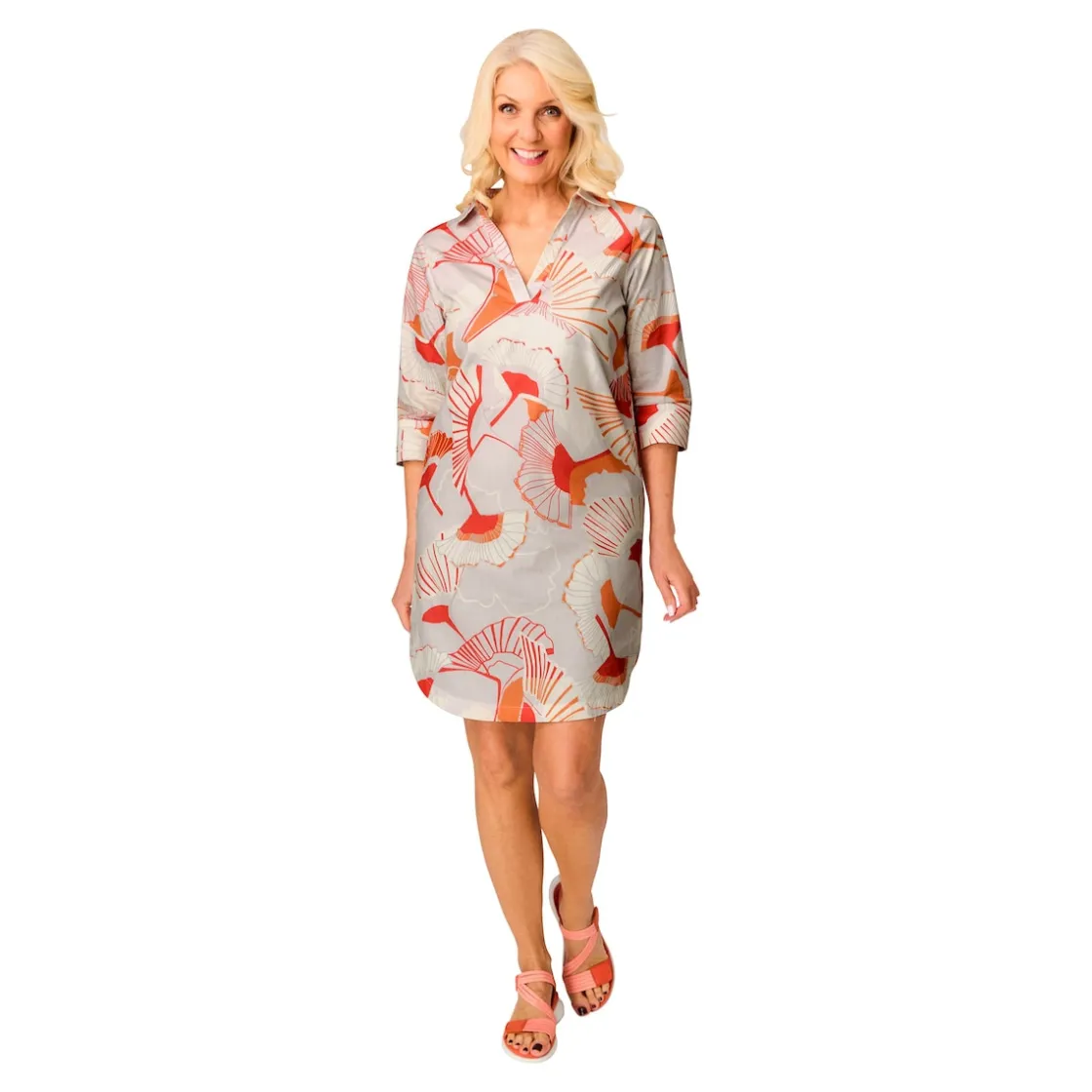 Sandalen|Die moderne Hausfrau Komfort-Sandalette "Leni" koralle