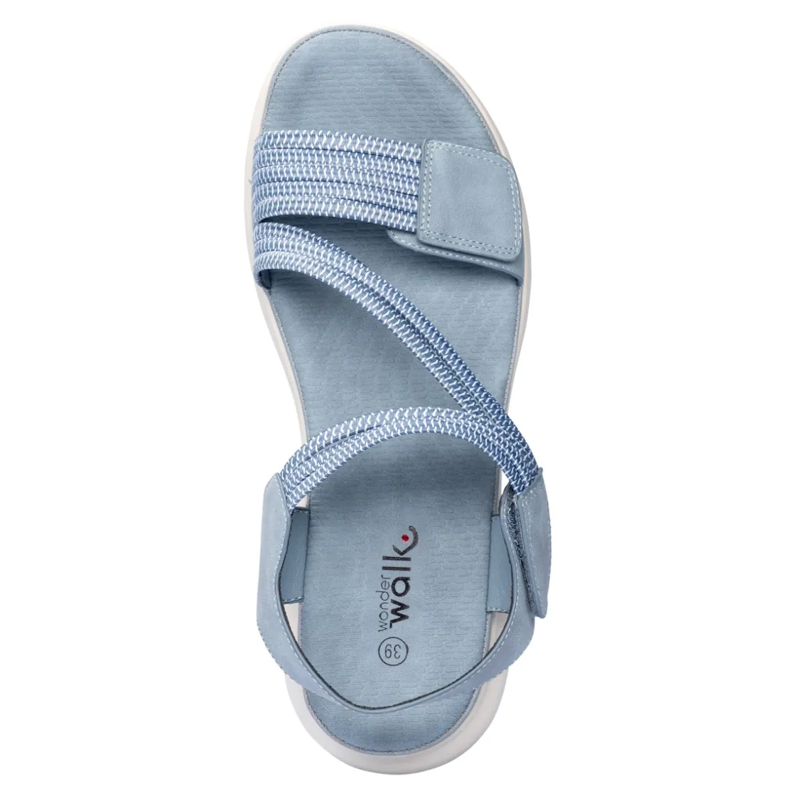 Sandalen|Die moderne Hausfrau Komfort-Sandalette "Leni" rauchblau