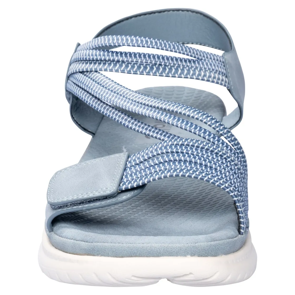 Sandalen|Die moderne Hausfrau Komfort-Sandalette "Leni" rauchblau