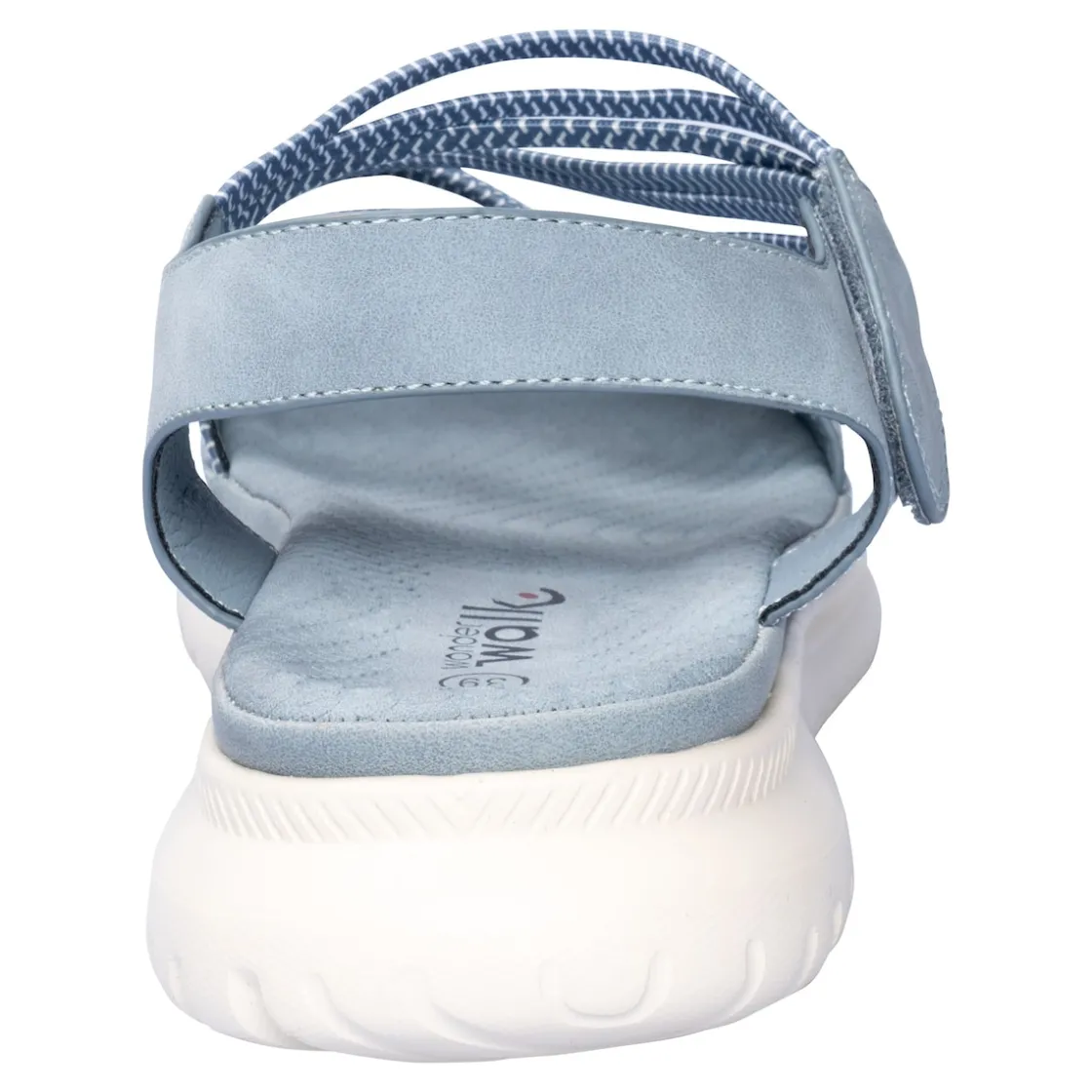 Sandalen|Die moderne Hausfrau Komfort-Sandalette "Leni" rauchblau