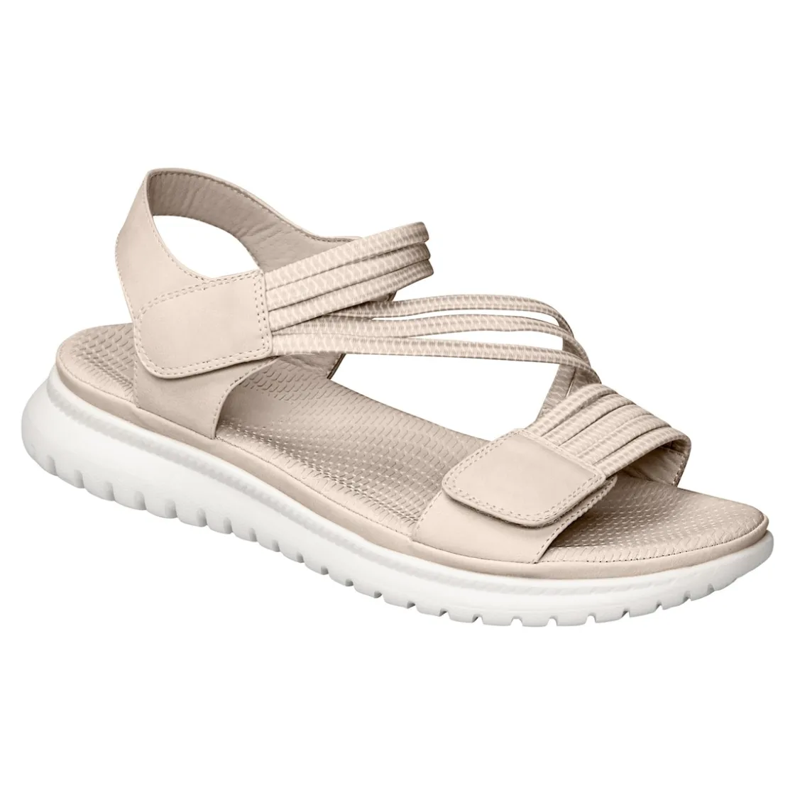 Sandalen|Die moderne Hausfrau Komfort-Sandalette "Leni" rauchblau