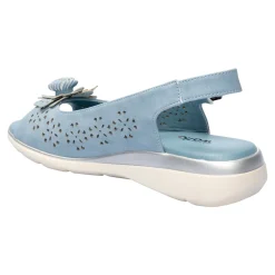 Sandalen|Die moderne Hausfrau ﻿Komfort-Sandalette „Rose“ rauchblau