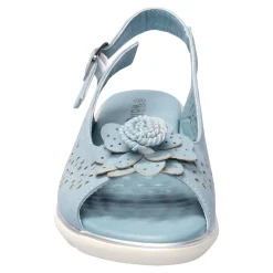 Sandalen|Die moderne Hausfrau Komfort-Sandalette „Rose“ rauchblau