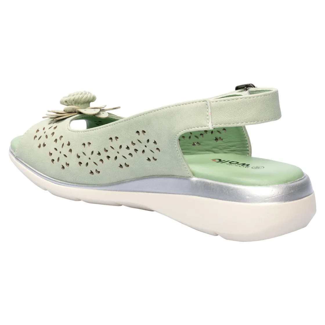 Sandalen|Die moderne Hausfrau Komfort-Sandalette „Rose“ salbei