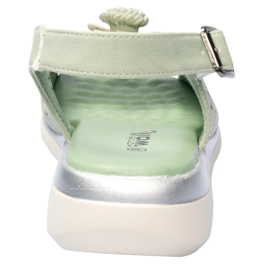 Sandalen|Die moderne Hausfrau Komfort-Sandalette „Rose“ salbei