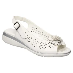 Sandalen|Die moderne Hausfrau Komfort-Sandalette „Rose“ weiß